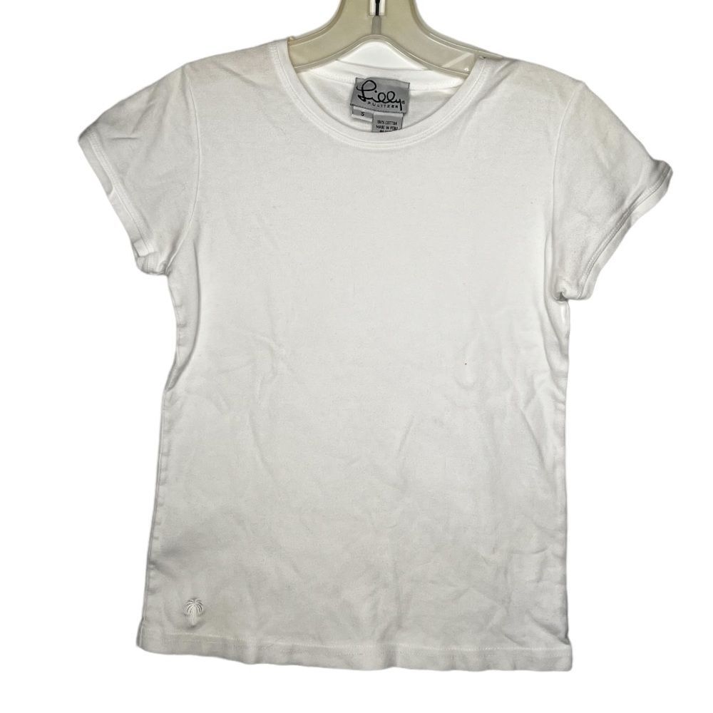 Lilly Pulitzer White Cotton‎ T-Shirt
